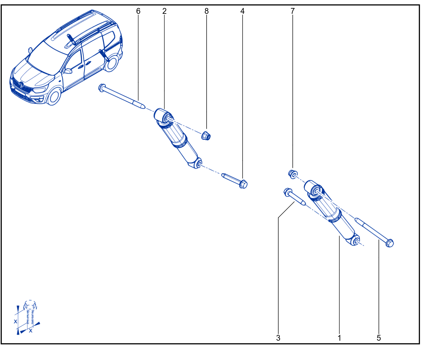 Suspension - Rear Shock Absorption - 01101820