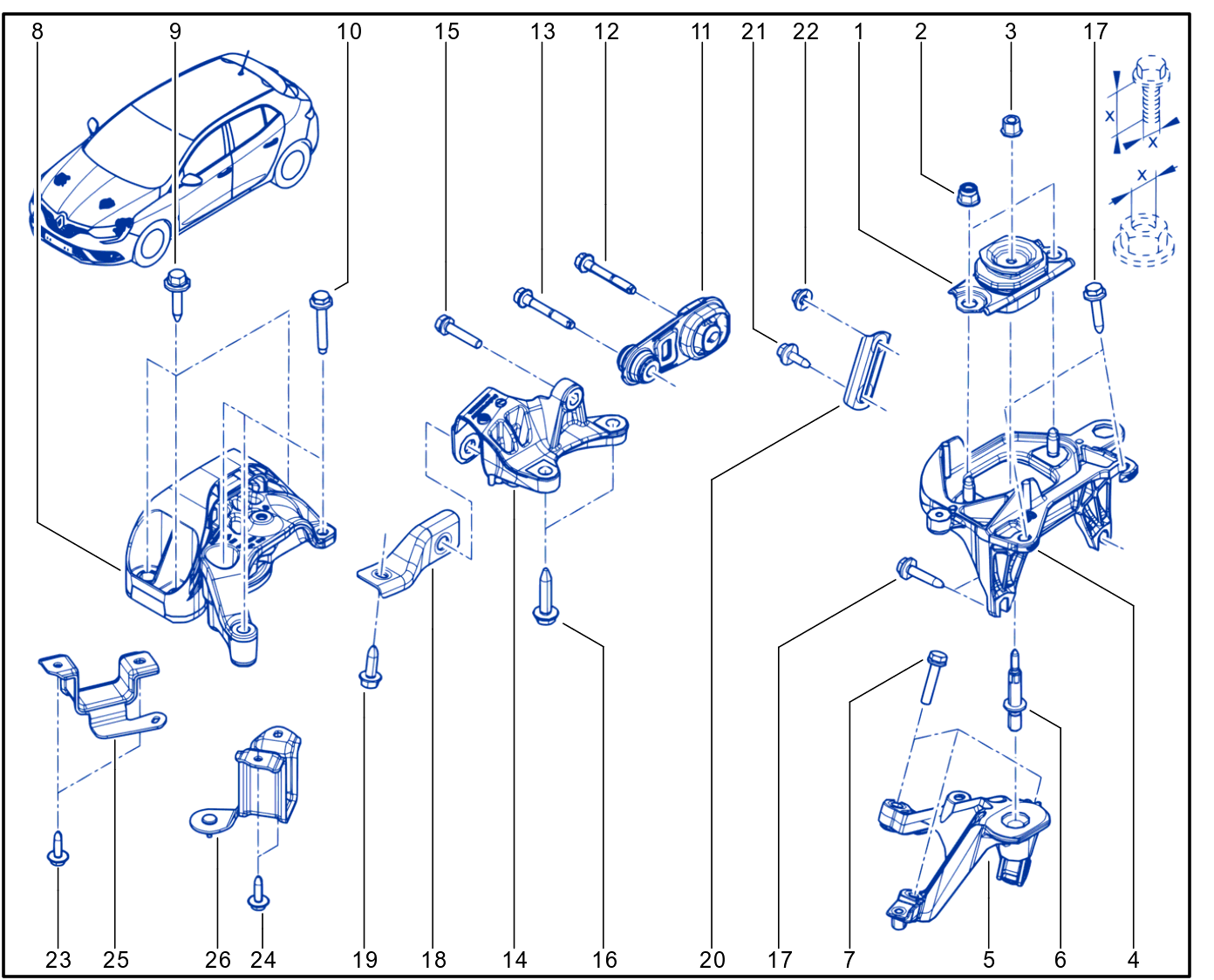 Engine And Transmission Assembly Support - 01101982