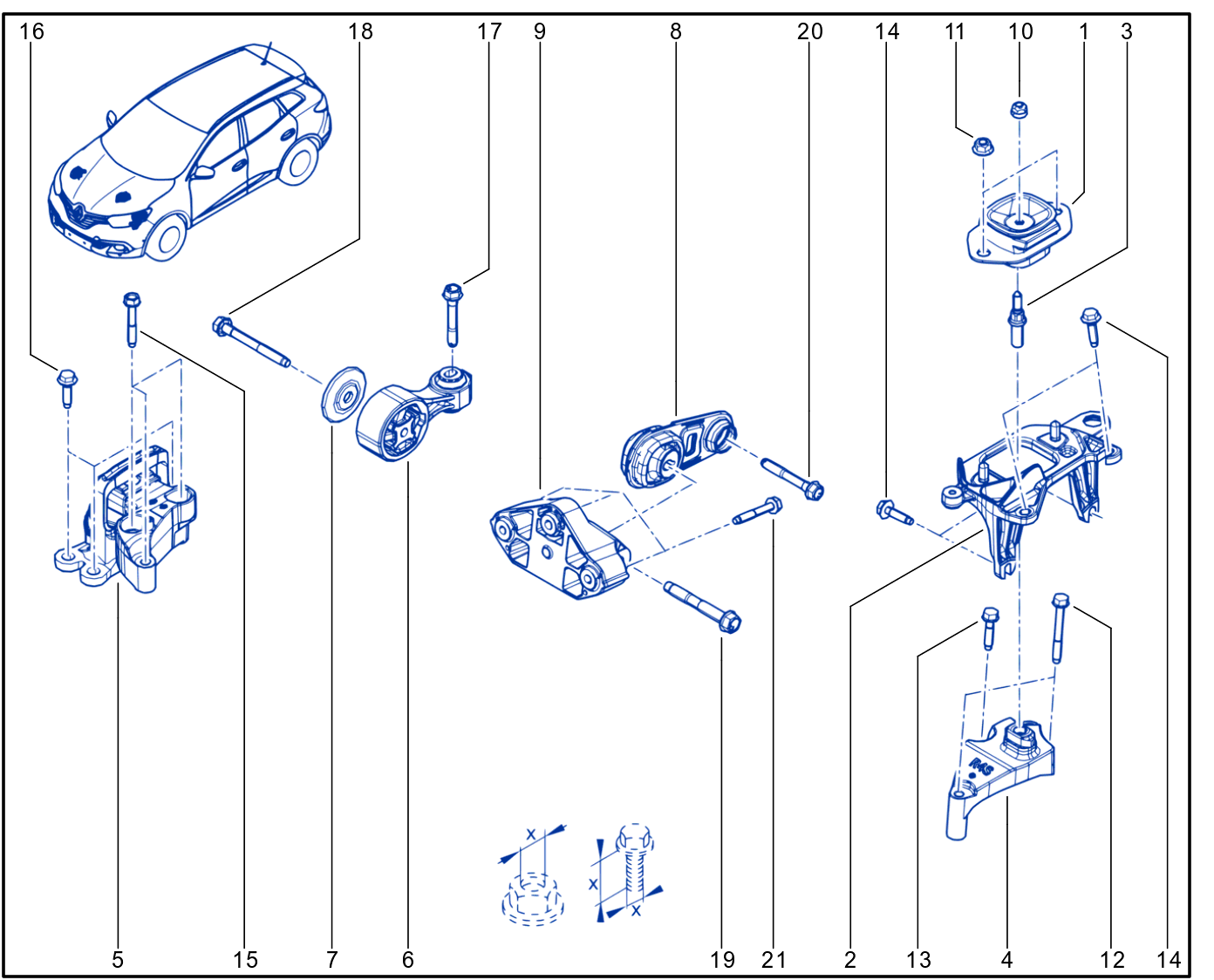 Engine And Transmission Assembly Support - 01102264