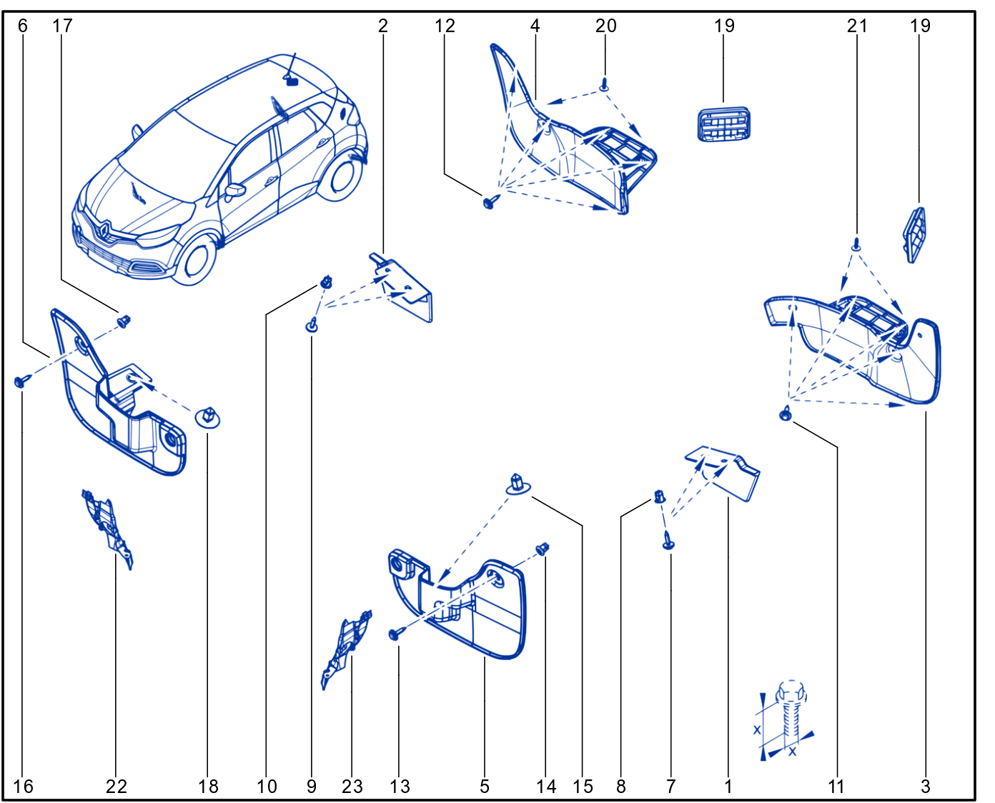 Wheel Arch - Mud Flap - 01102452