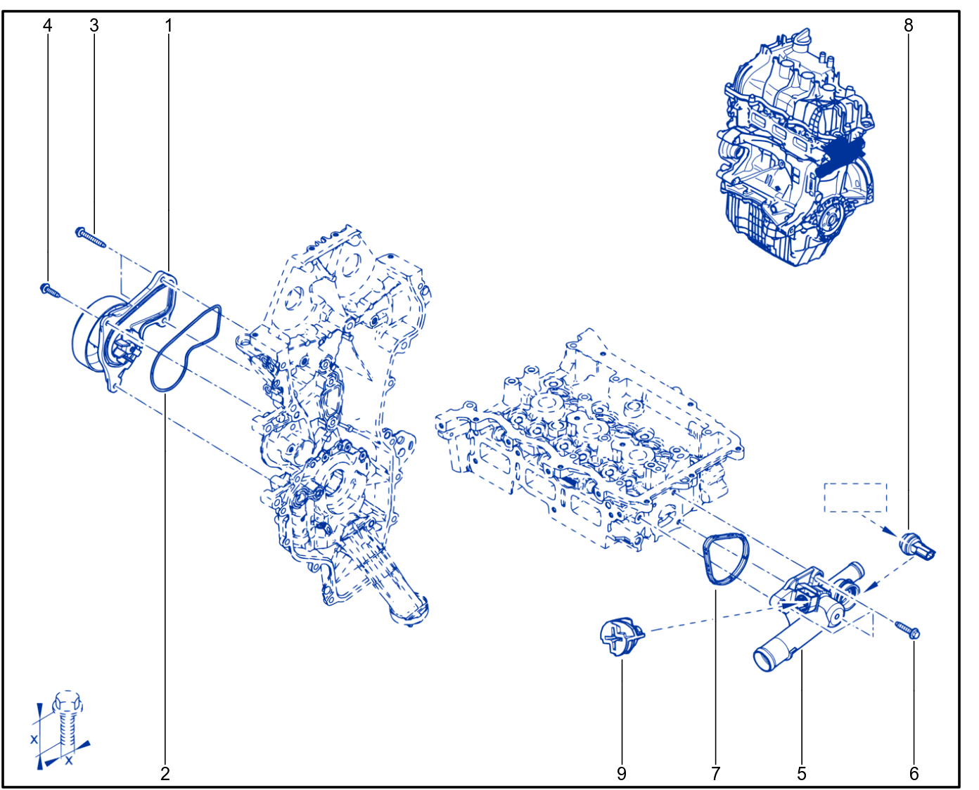 Water Pump - Coolant Unit - 01102679
