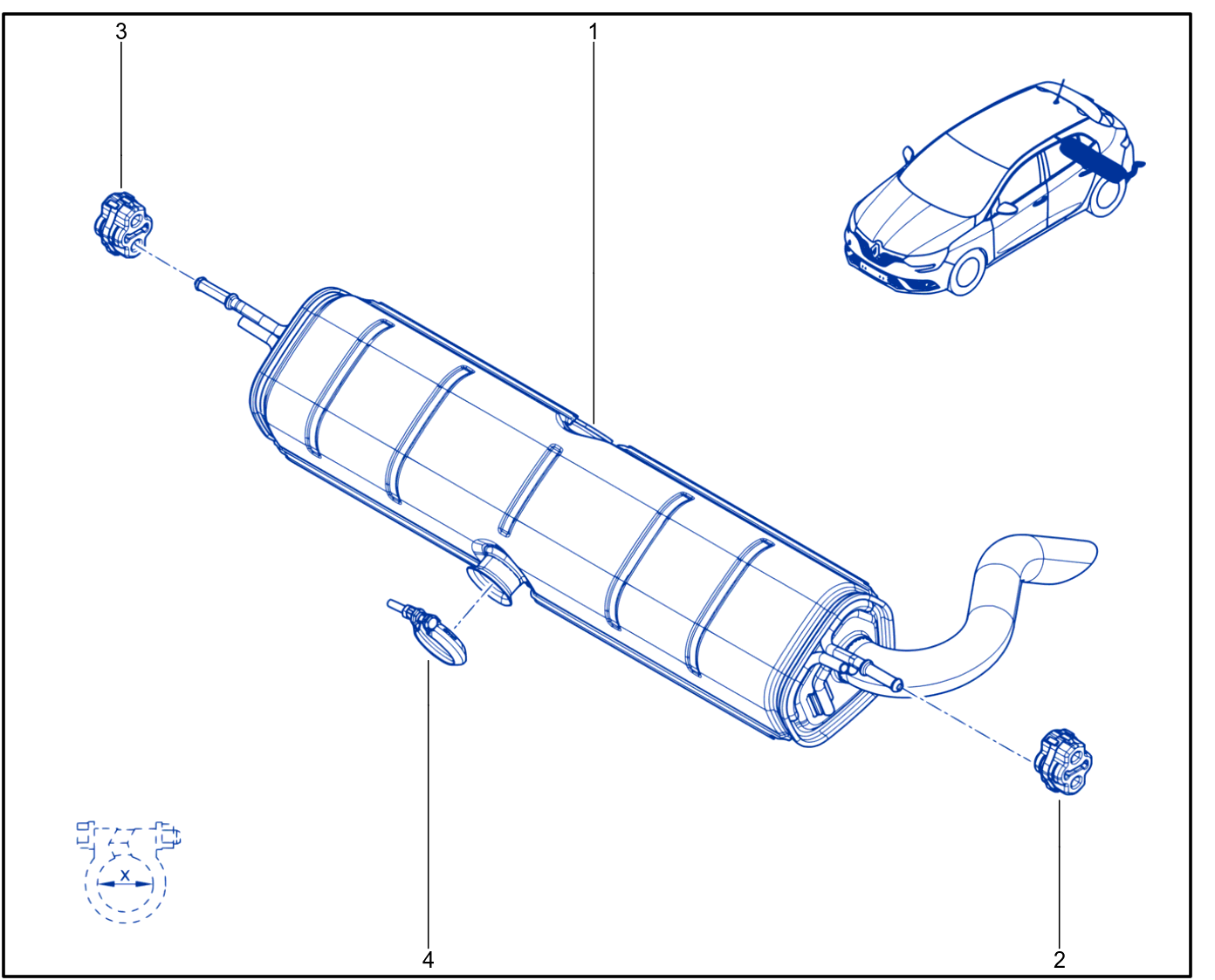 Exhaust Pipe - 01103382