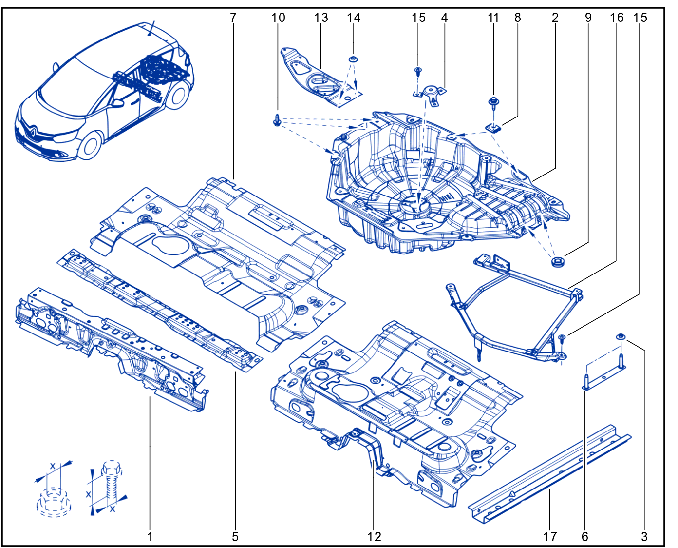 Rear Floor - 01103410