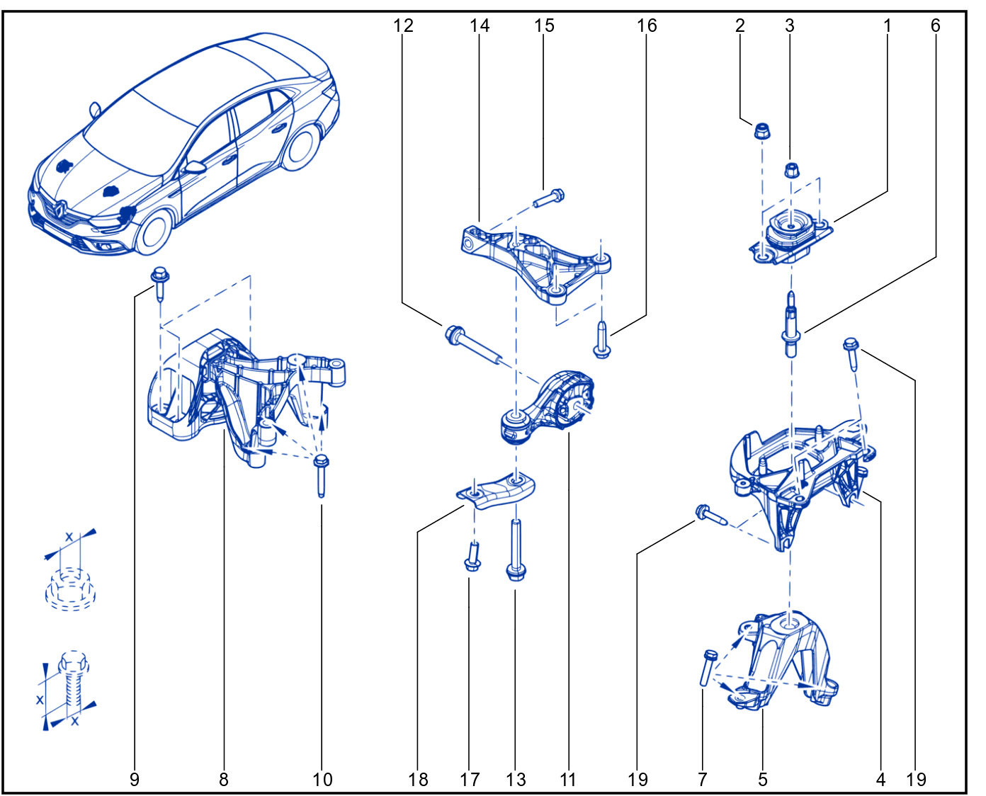 Engine And Transmission Assembly Support - 01103461