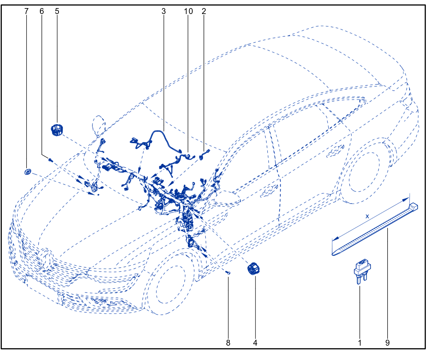 Wiring - Passenger Compartment Components - 01103836
