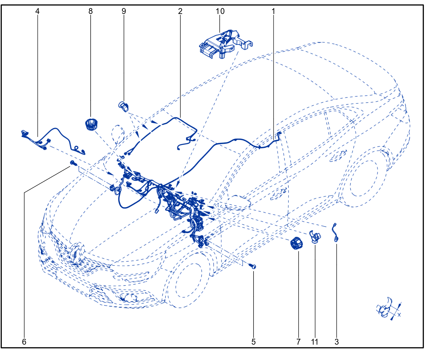 Wiring - Passenger Compartment Components - 01104424