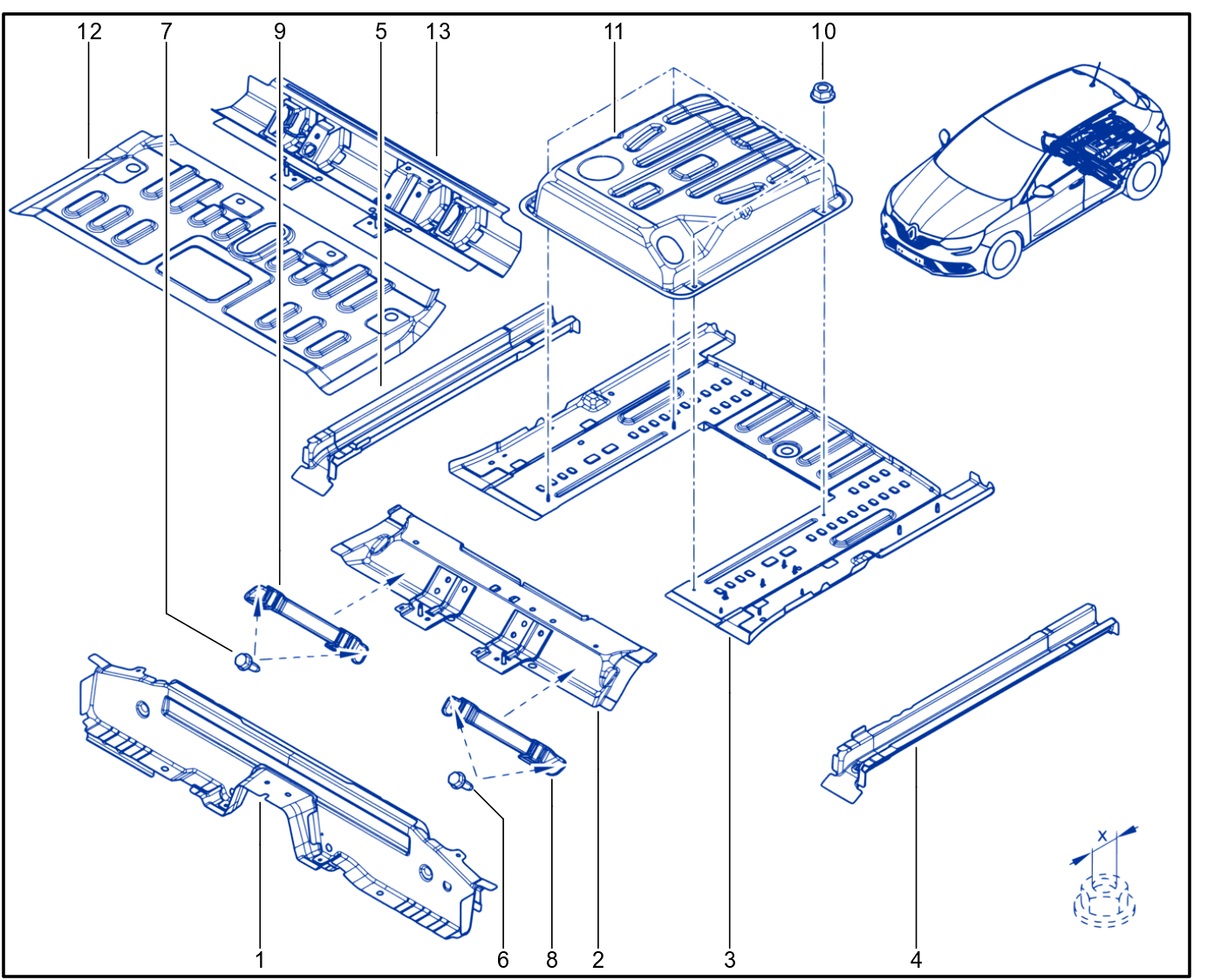 Rear Floor - 01104530