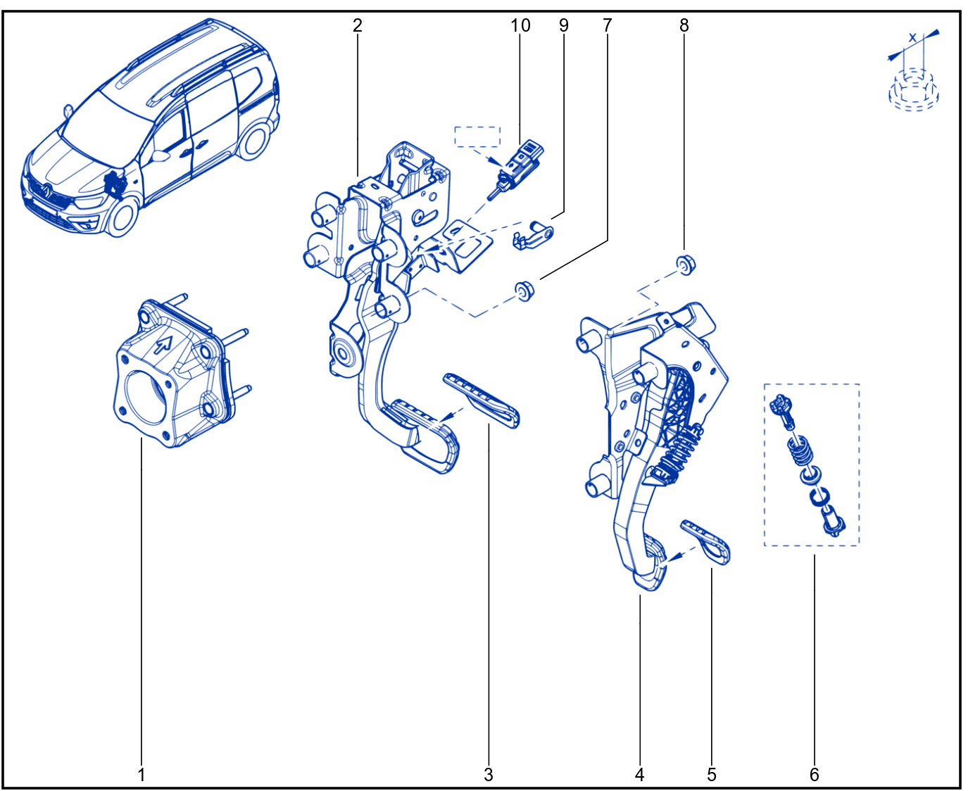 Pedal Assembly - 01104712