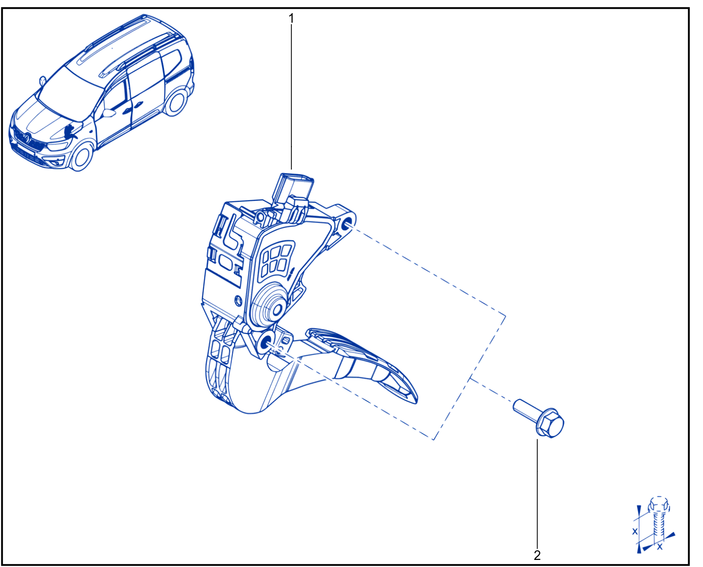 Pedal Assembly - 01104720