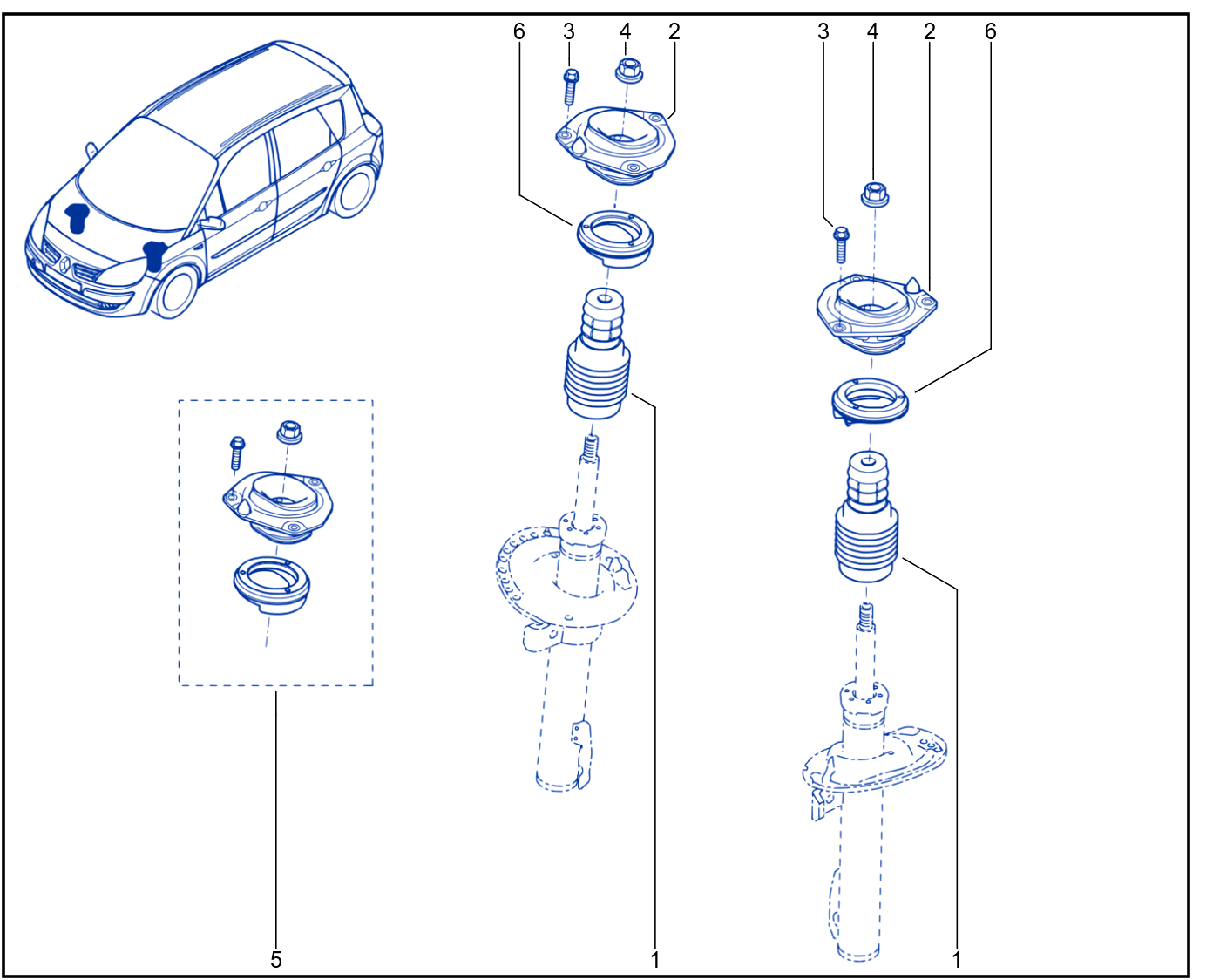 Suspension - Front Shock Absorption - 01104734