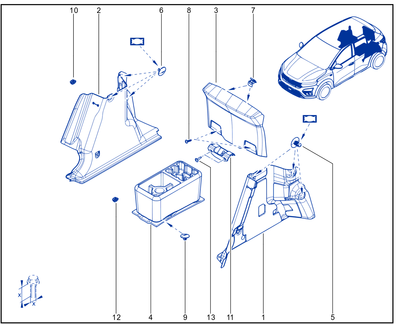 Luggage Compartment Trim - 01104760