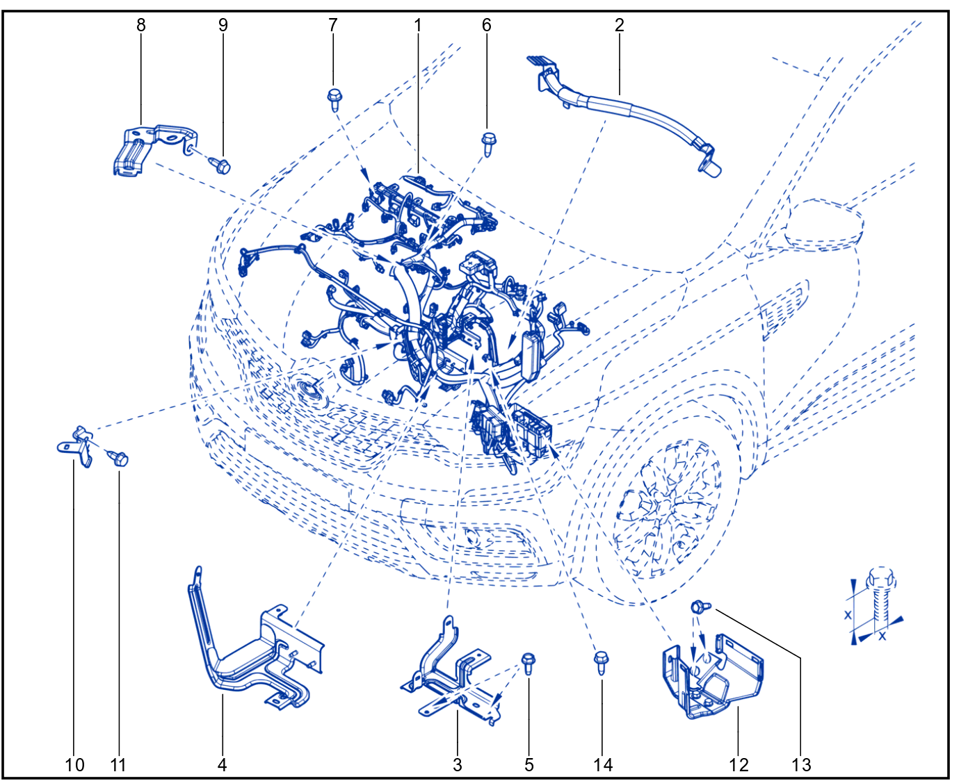Wiring - Engine Components - 01104828