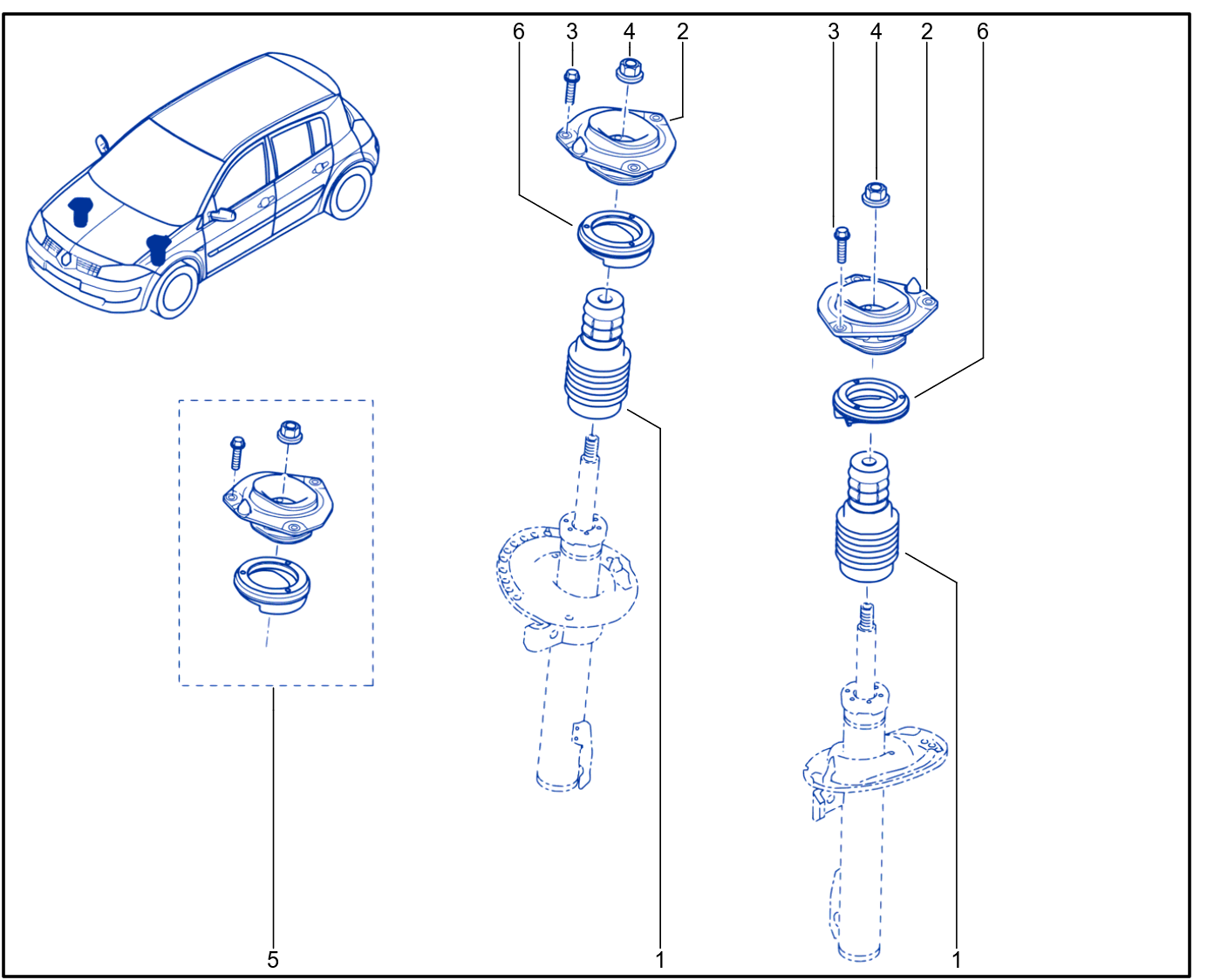 Suspension - Front Shock Absorption - 01104835