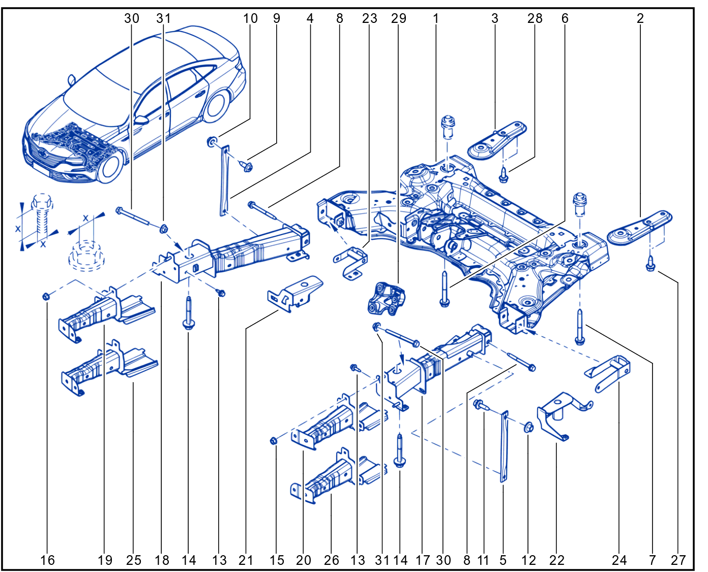 Front Axle Component - 01104898