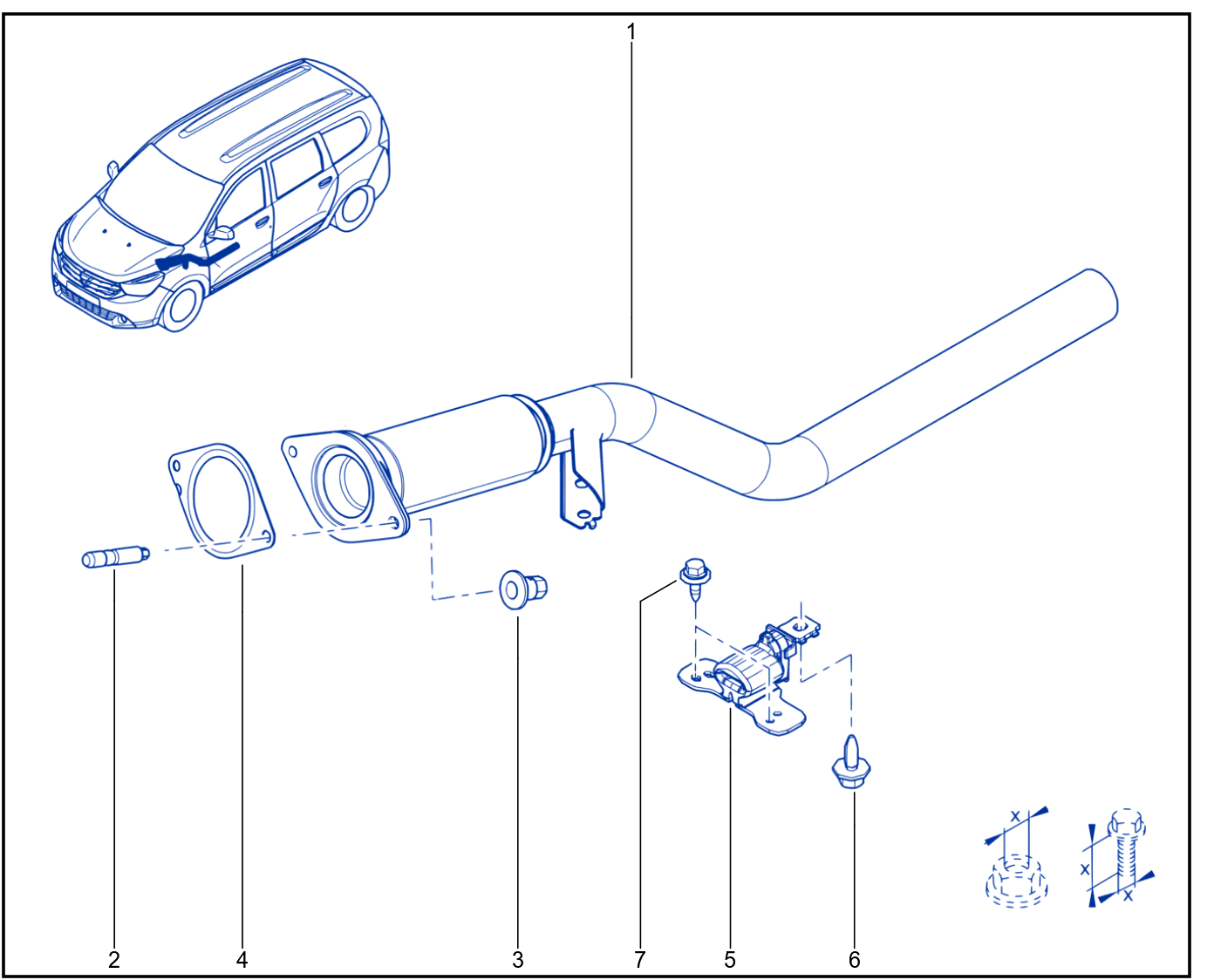 Exhaust Pipe - 01104995
