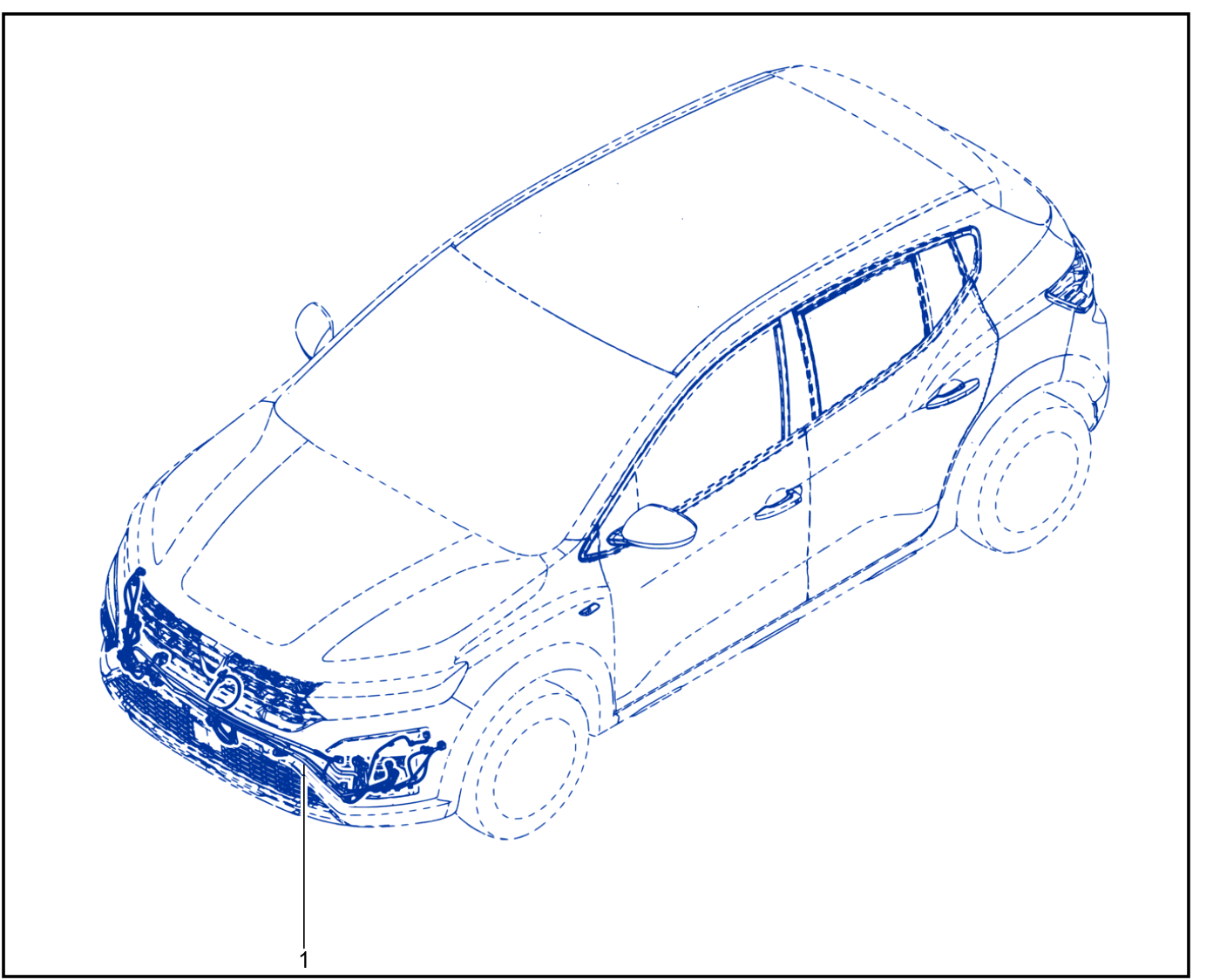 Wiring - Front End Panel Components - 01105411
