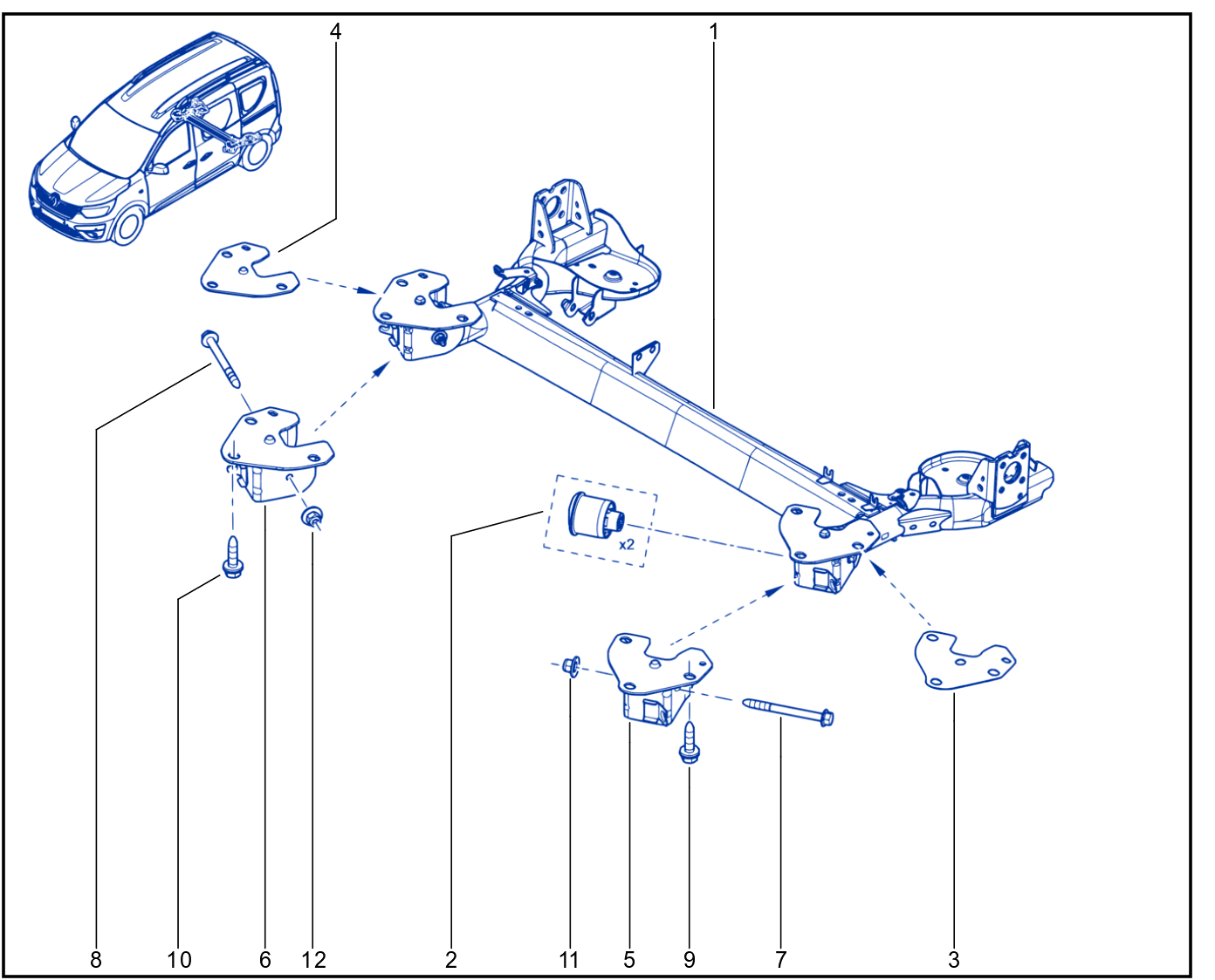 Rear Axle Component - 01105882