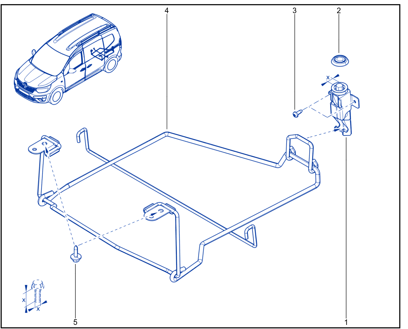 Emergency Spare Wheel Support - 01106301