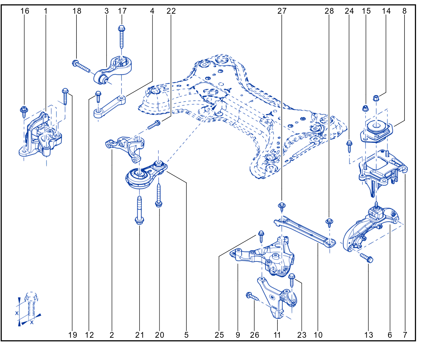 Engine And Transmission Assembly Support - 01106308