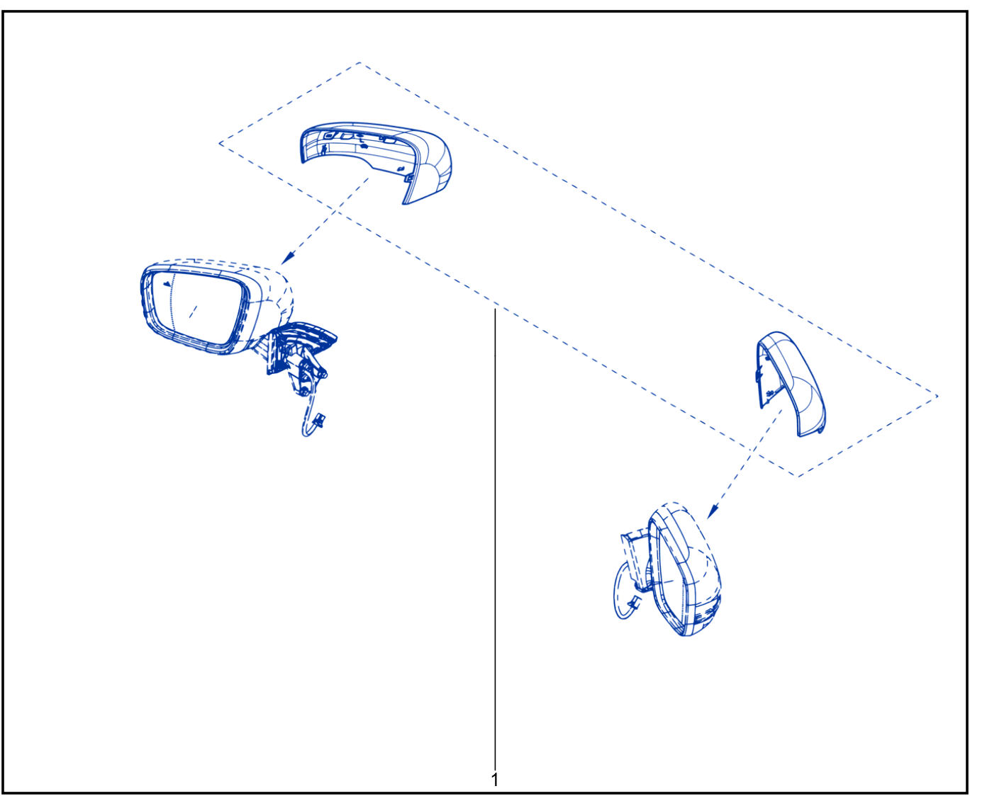 Rear View Mirror Casing - 01106575