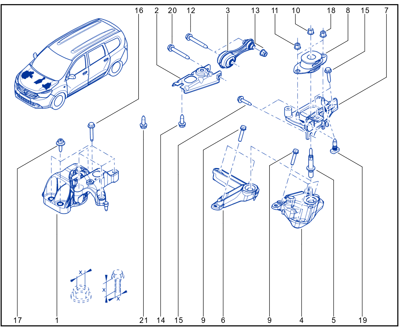 Engine And Transmission Assembly Support - 01106660