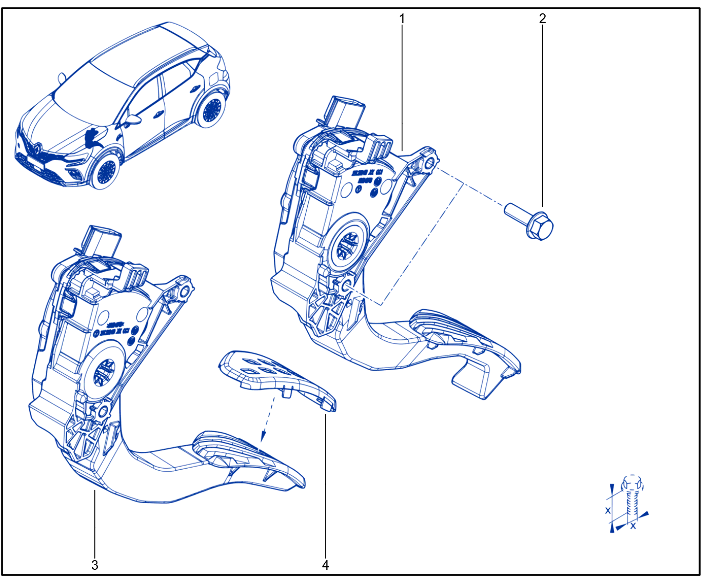 Pedal Assembly - 01106993