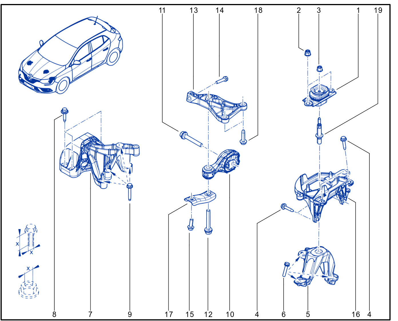 Engine And Transmission Assembly Support - 01107476