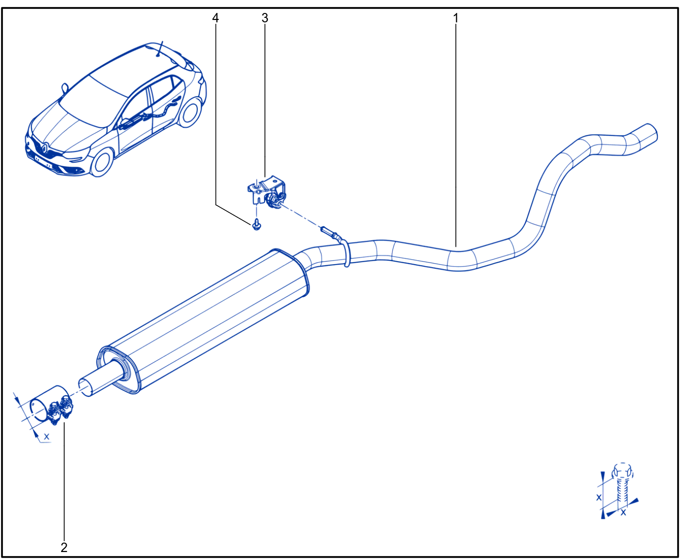 Exhaust Pipe - 01107636