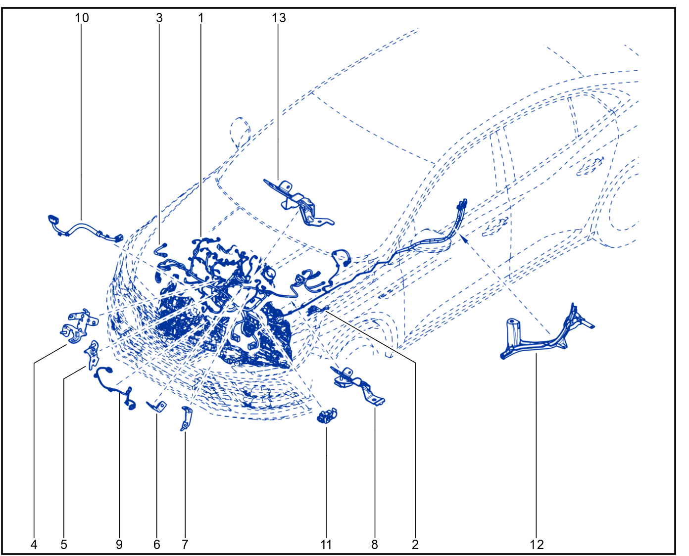 Wiring - Engine Components - 01107697