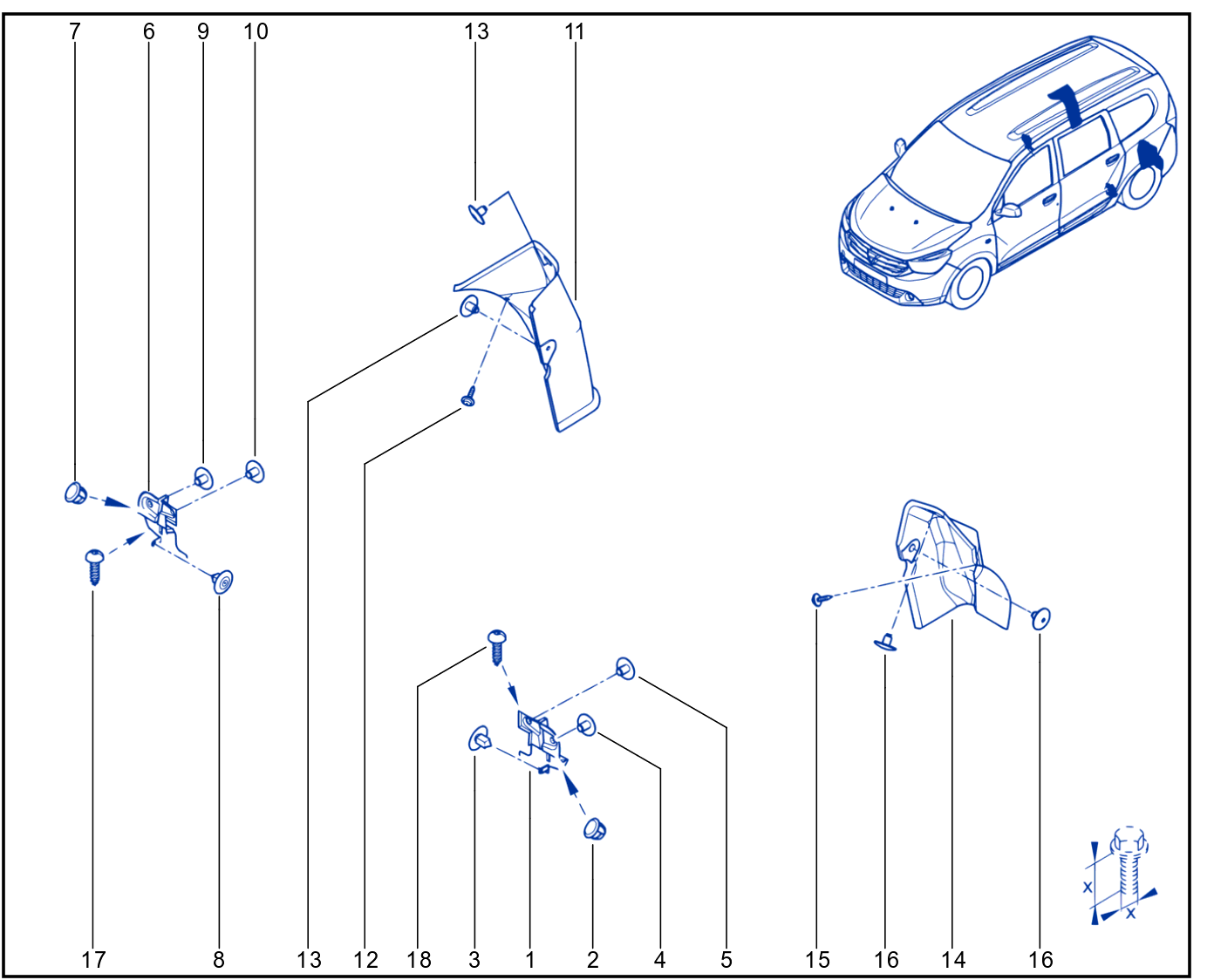 Wheel Arch - Mud Flap - 01107734