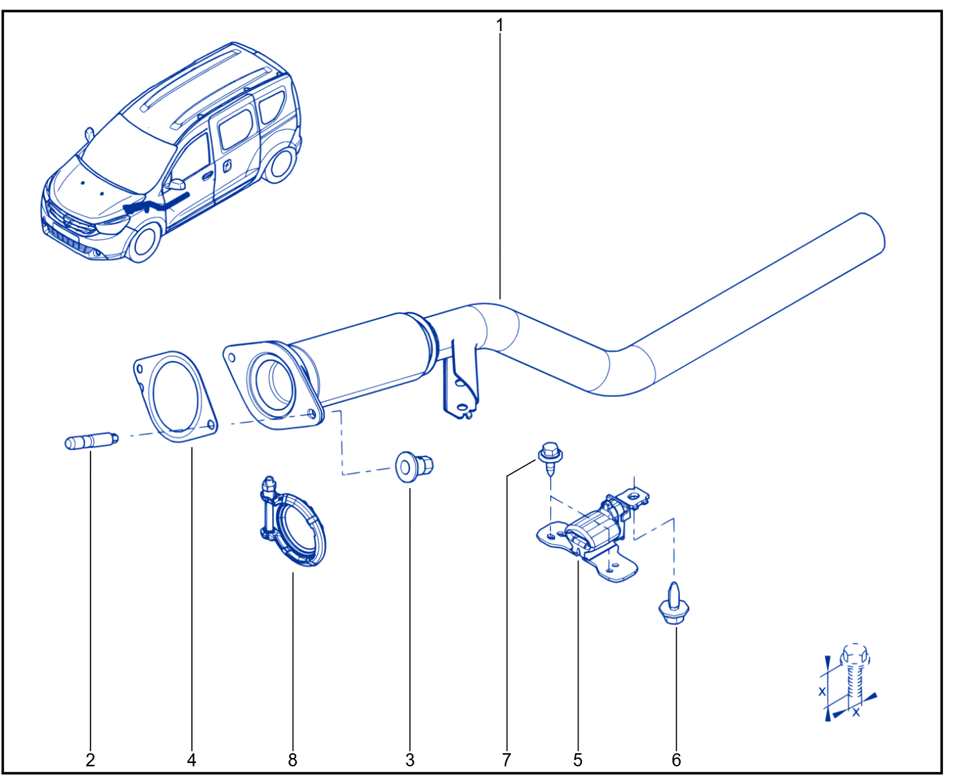 Exhaust Pipe - 01108054