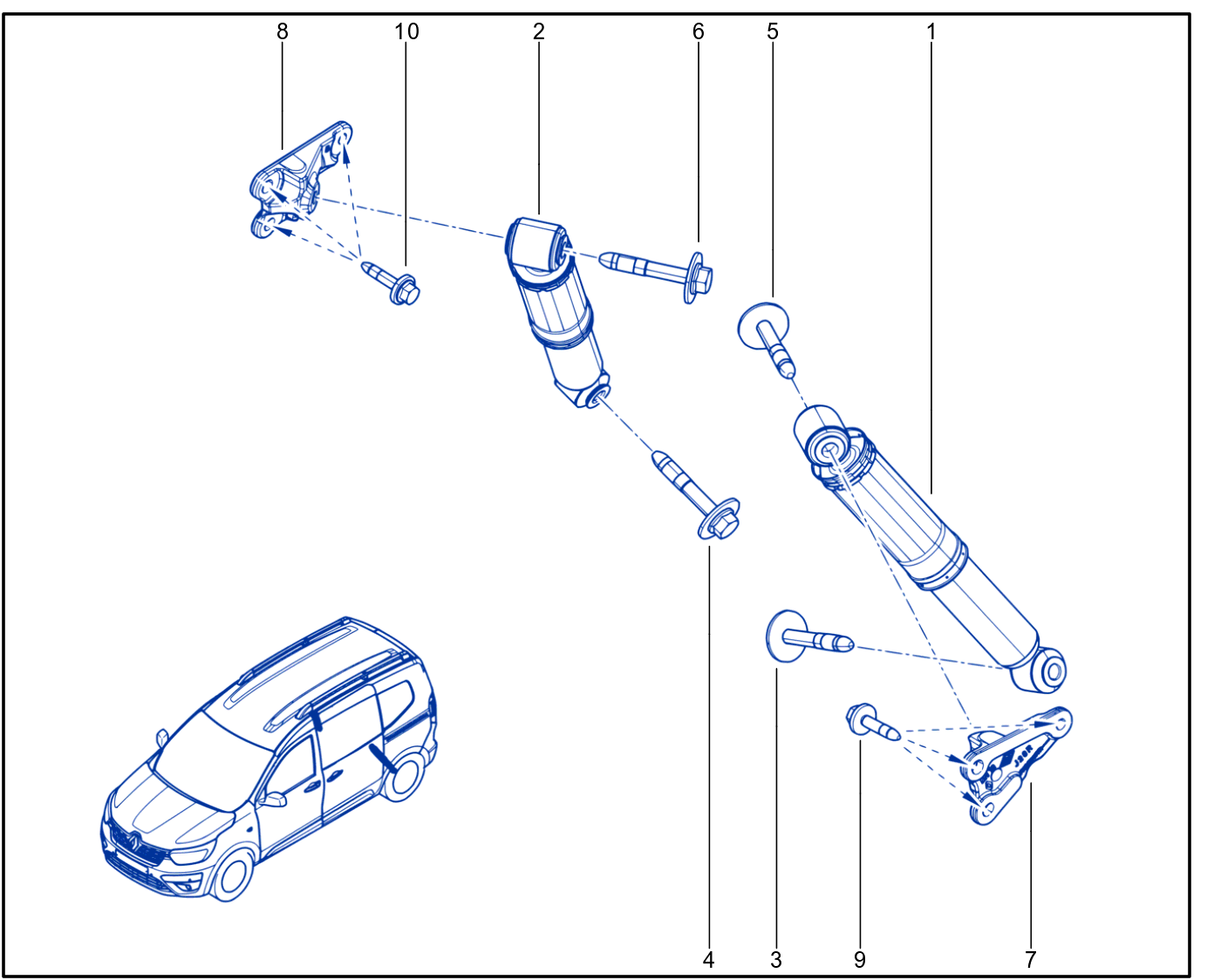 Suspension - Rear Shock Absorption - 01108134