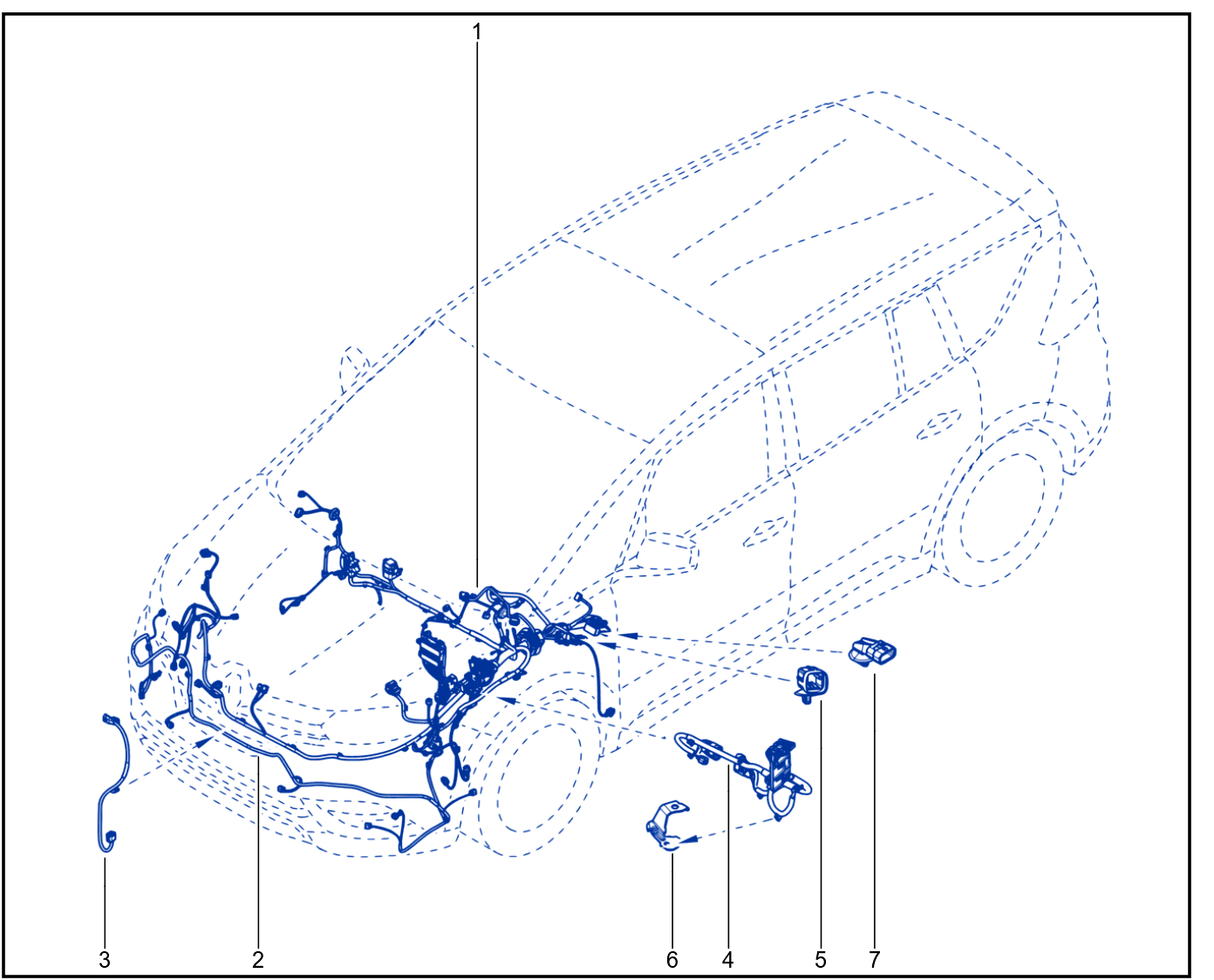 Wiring - Front End Panel Components - 01108380