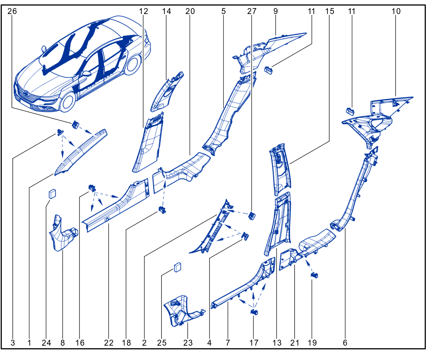 Body Side Trim - 01108616