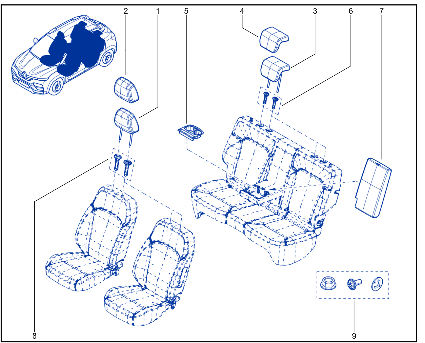 Headrest - 01108664