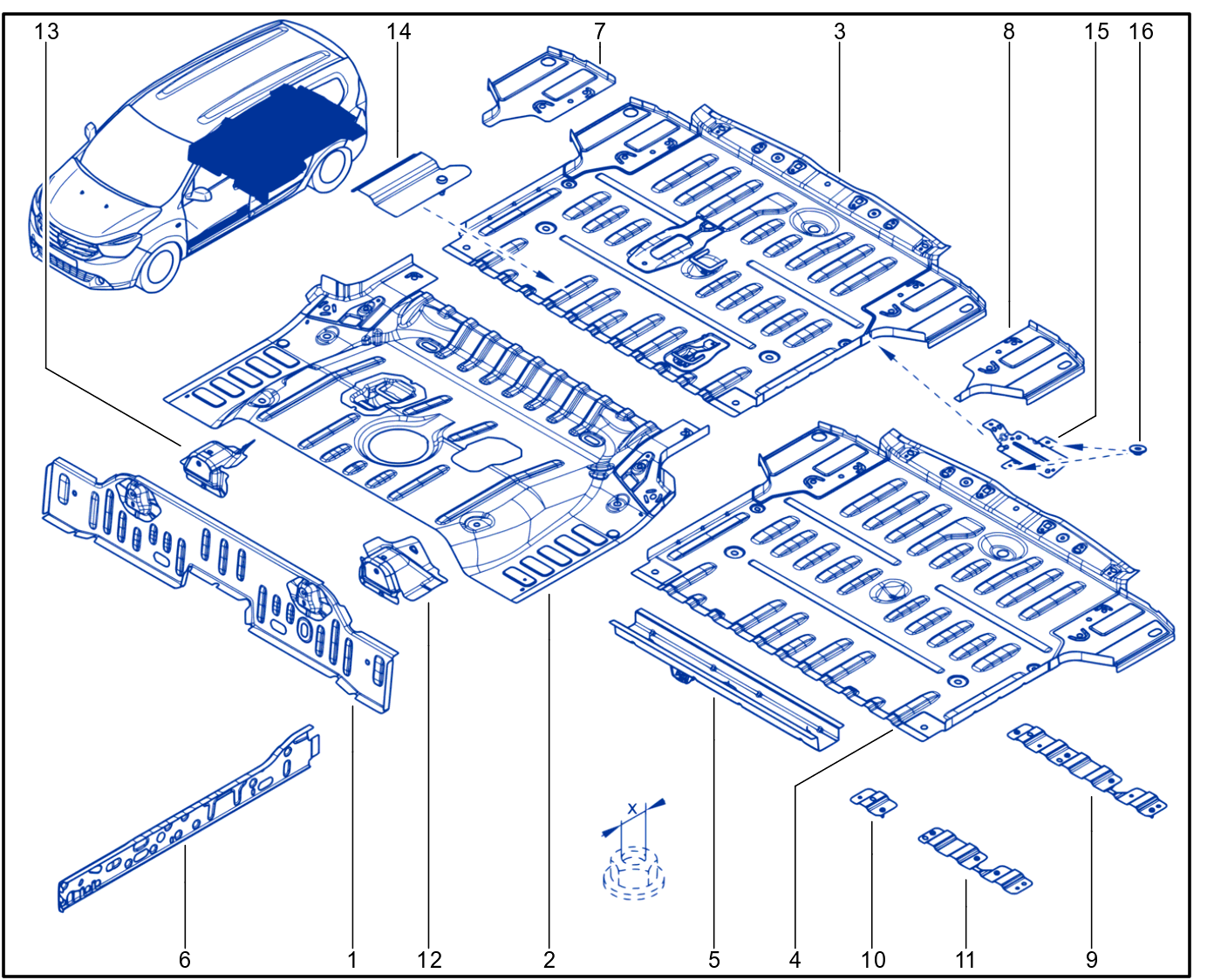 Rear Floor - 01108914