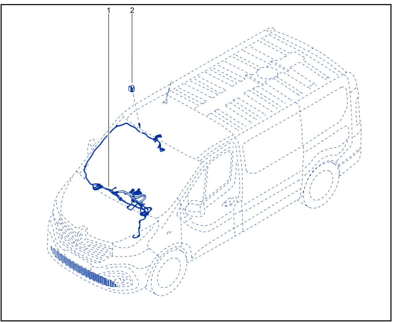 Wiring - Front End Panel Components - 01109028