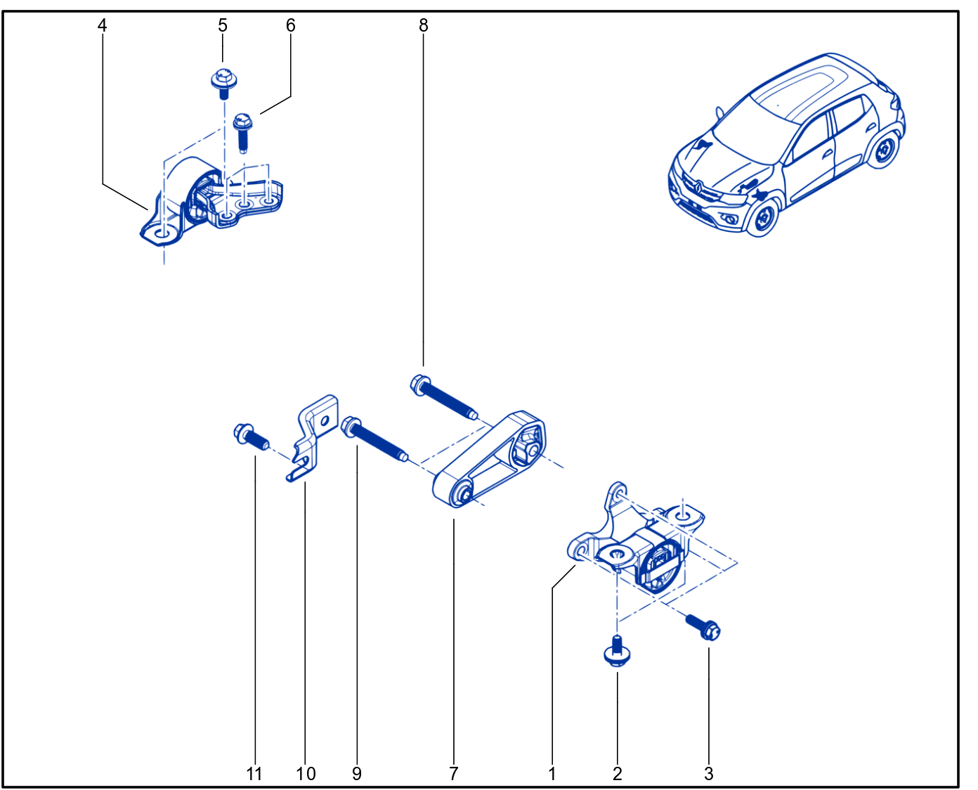 Engine And Transmission Assembly Support - 01109077