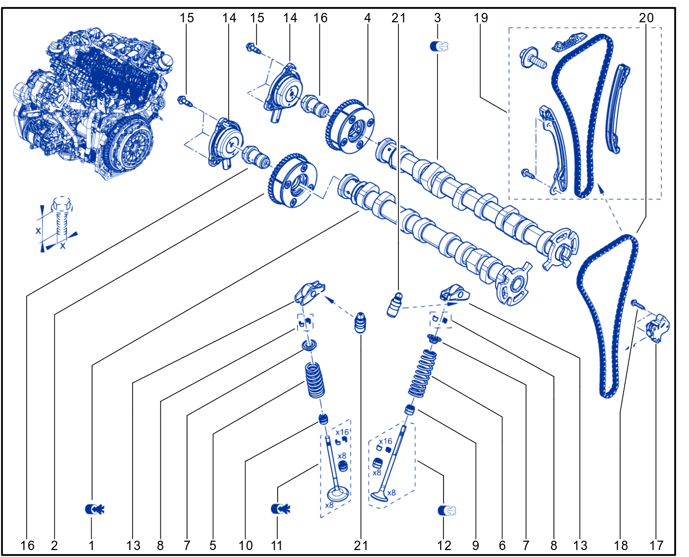 Timing - Camshaft - Valve - 01109259