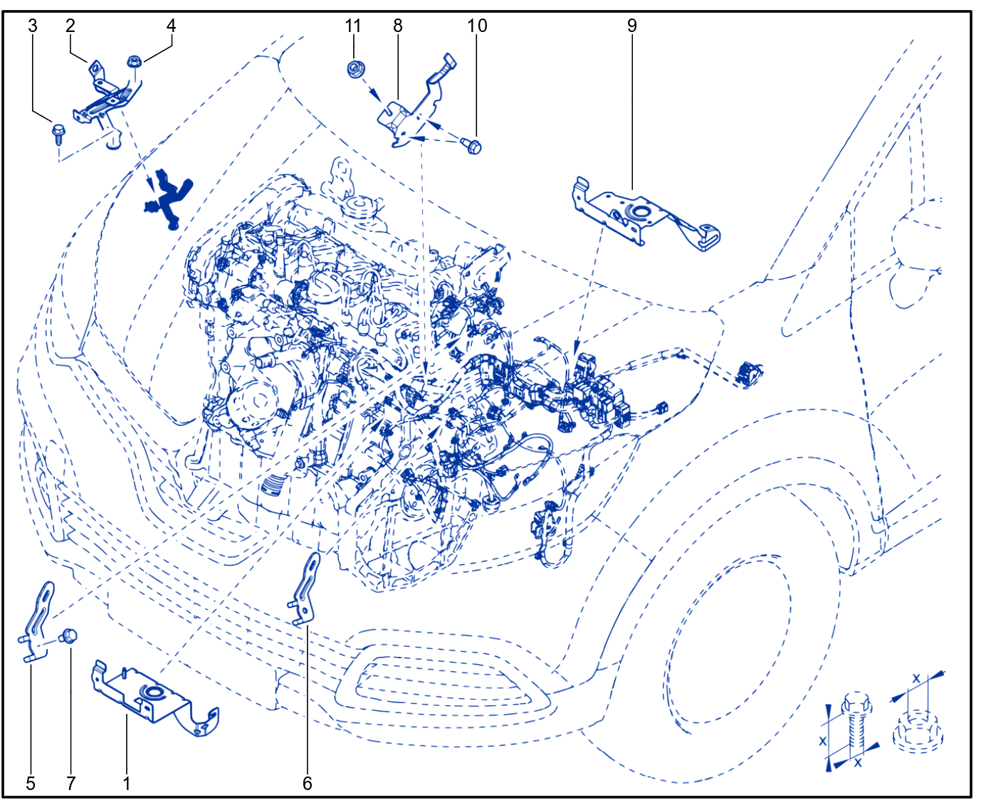 Wiring - Engine Components - 01109476