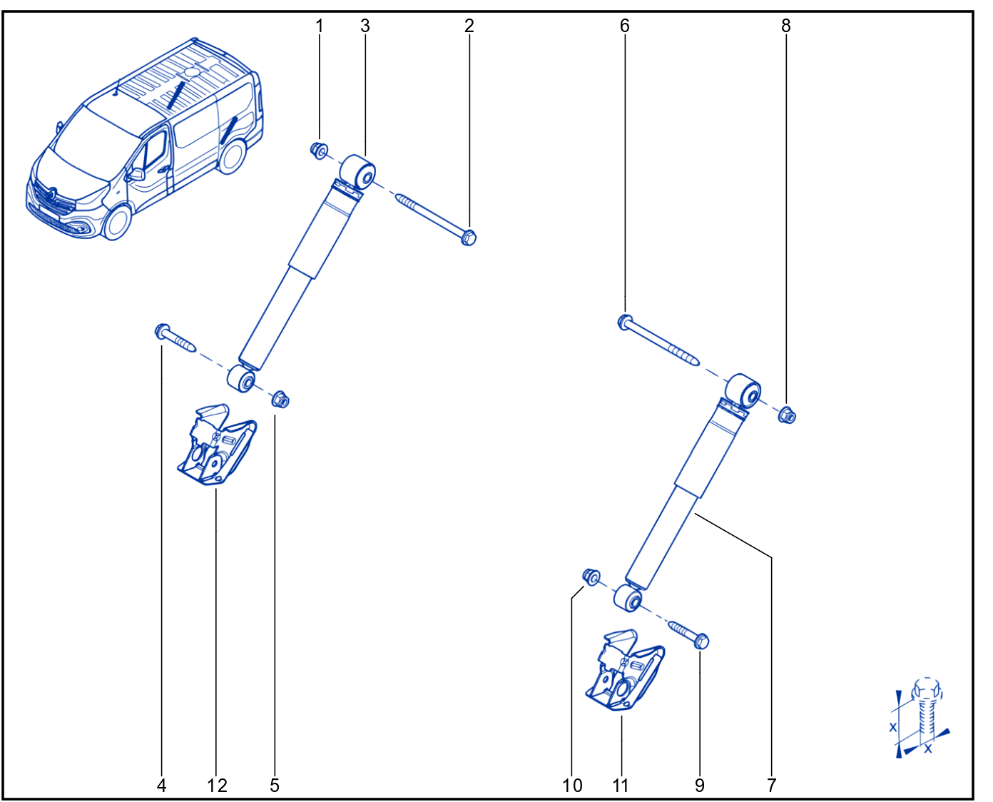 Suspension - Rear Shock Absorption - 01109504