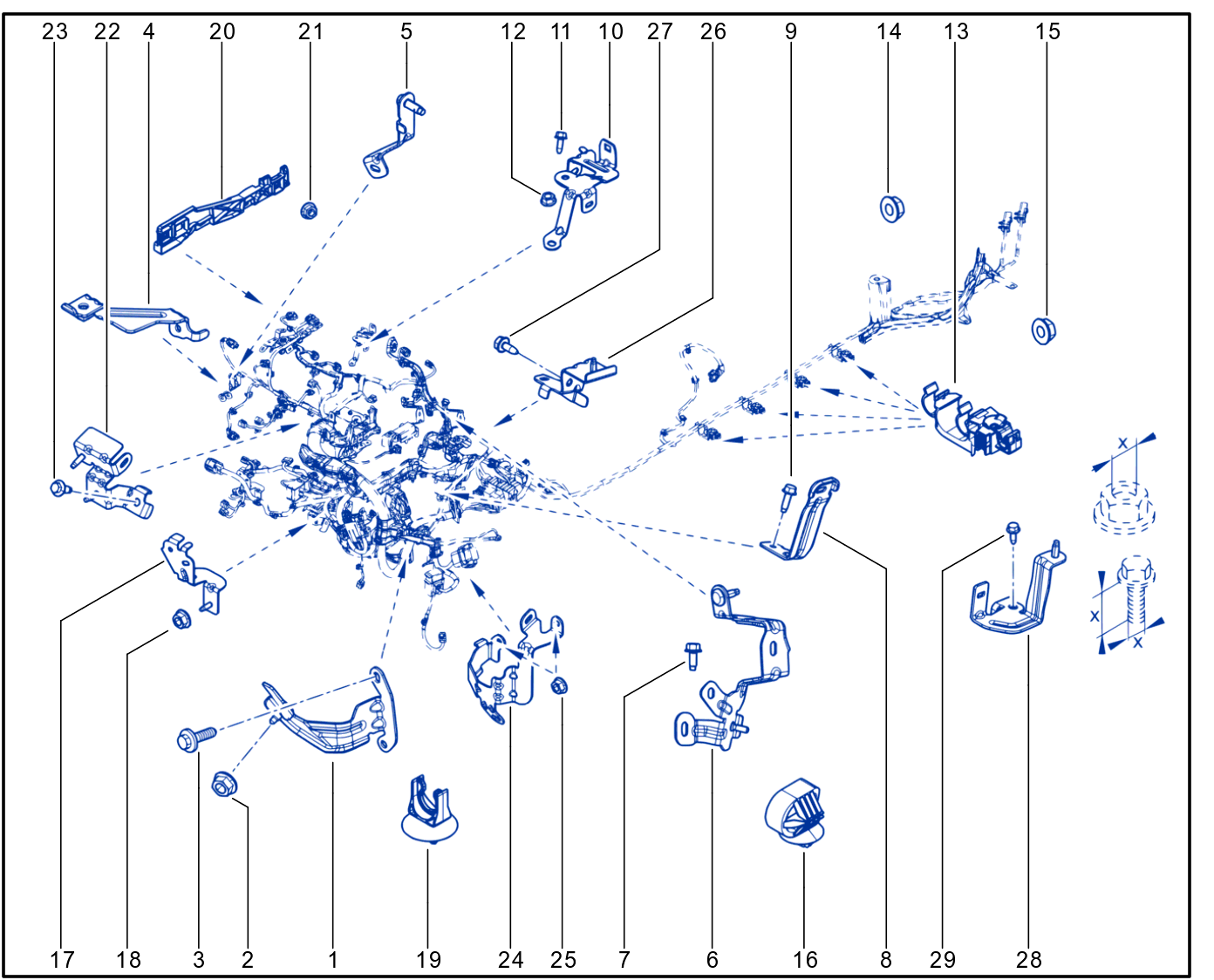 Wiring - Engine Components - 01109543
