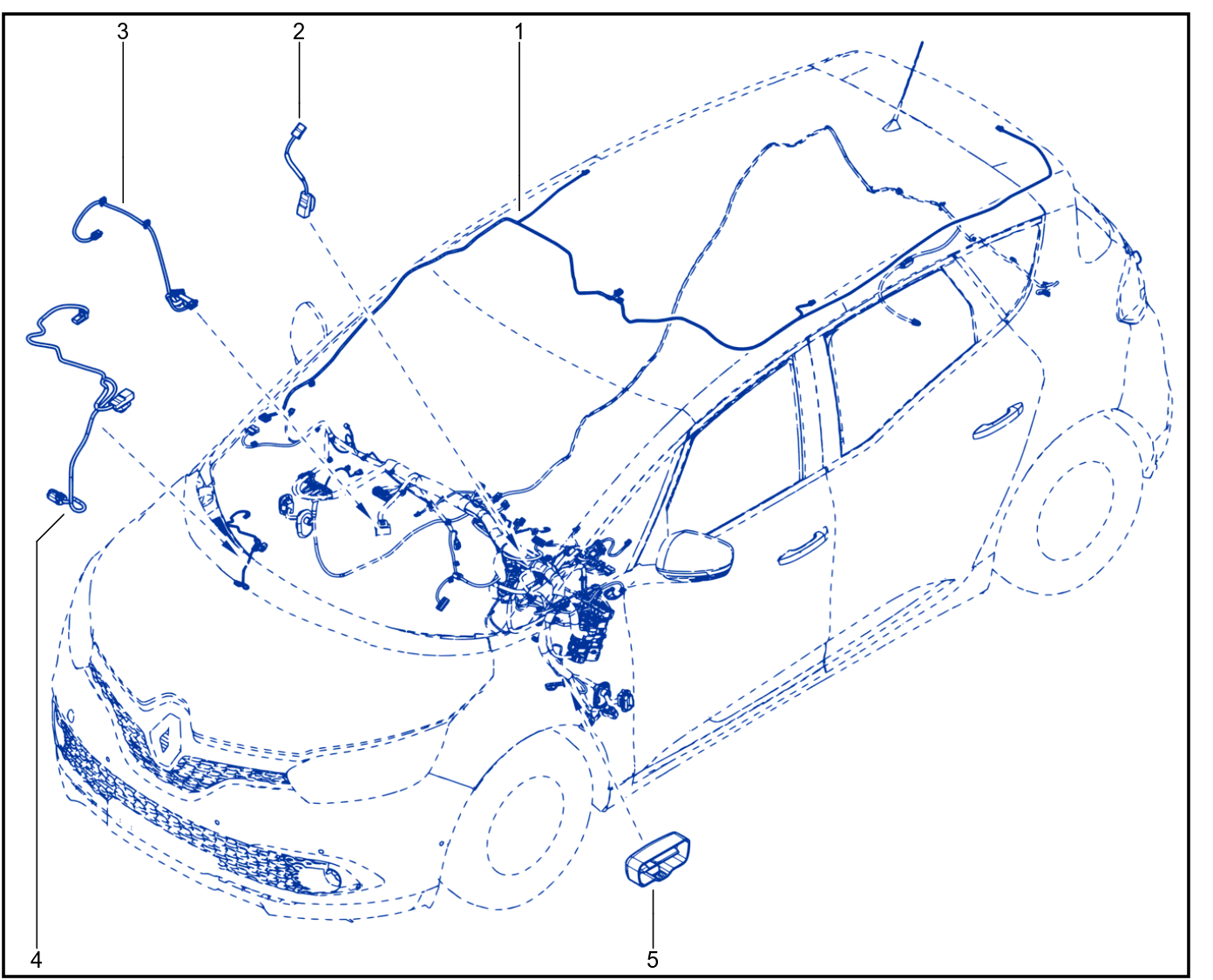 Wiring - Passenger Compartment Components - 01109713