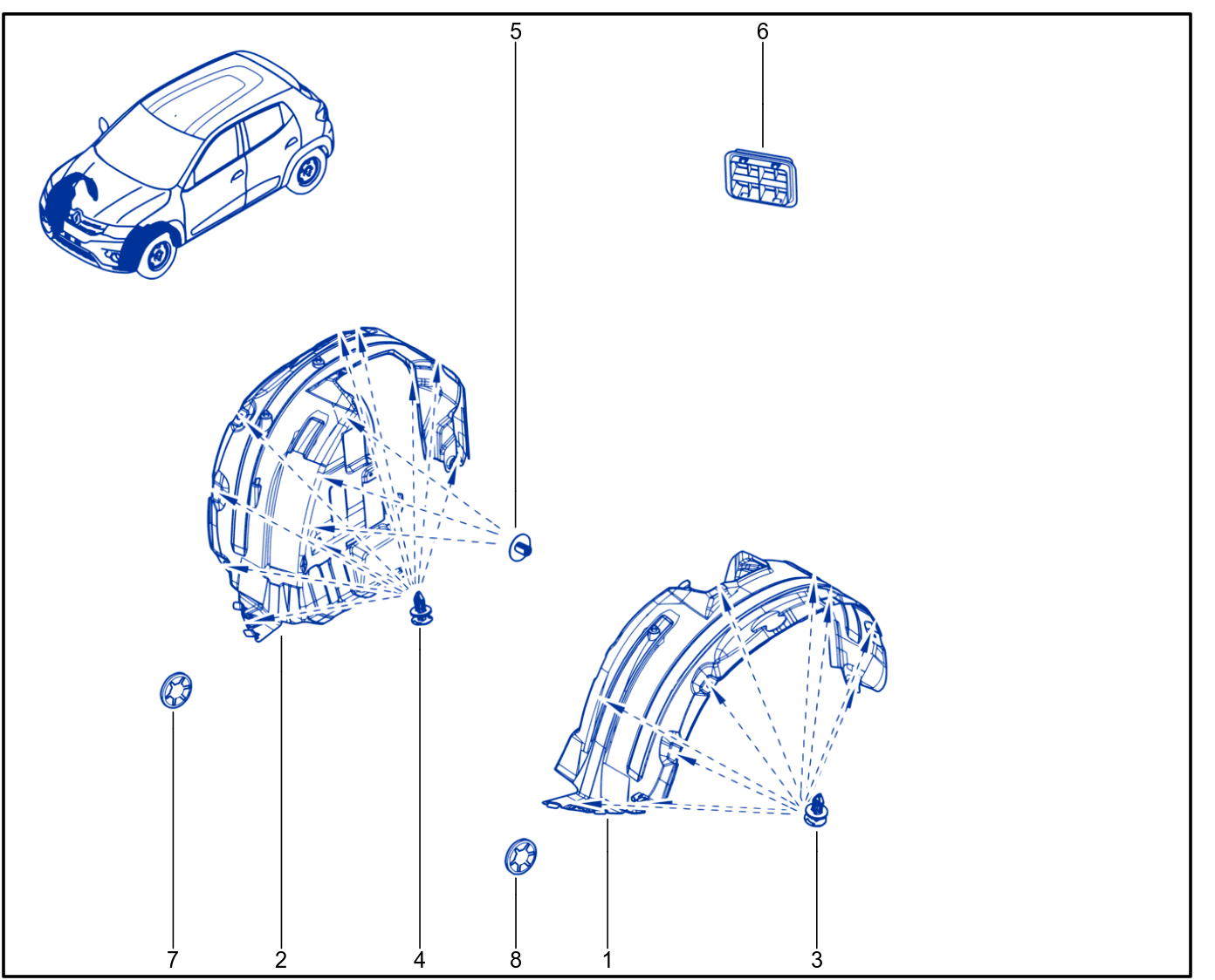 Wheel Arch - Mud Flap - 01109930