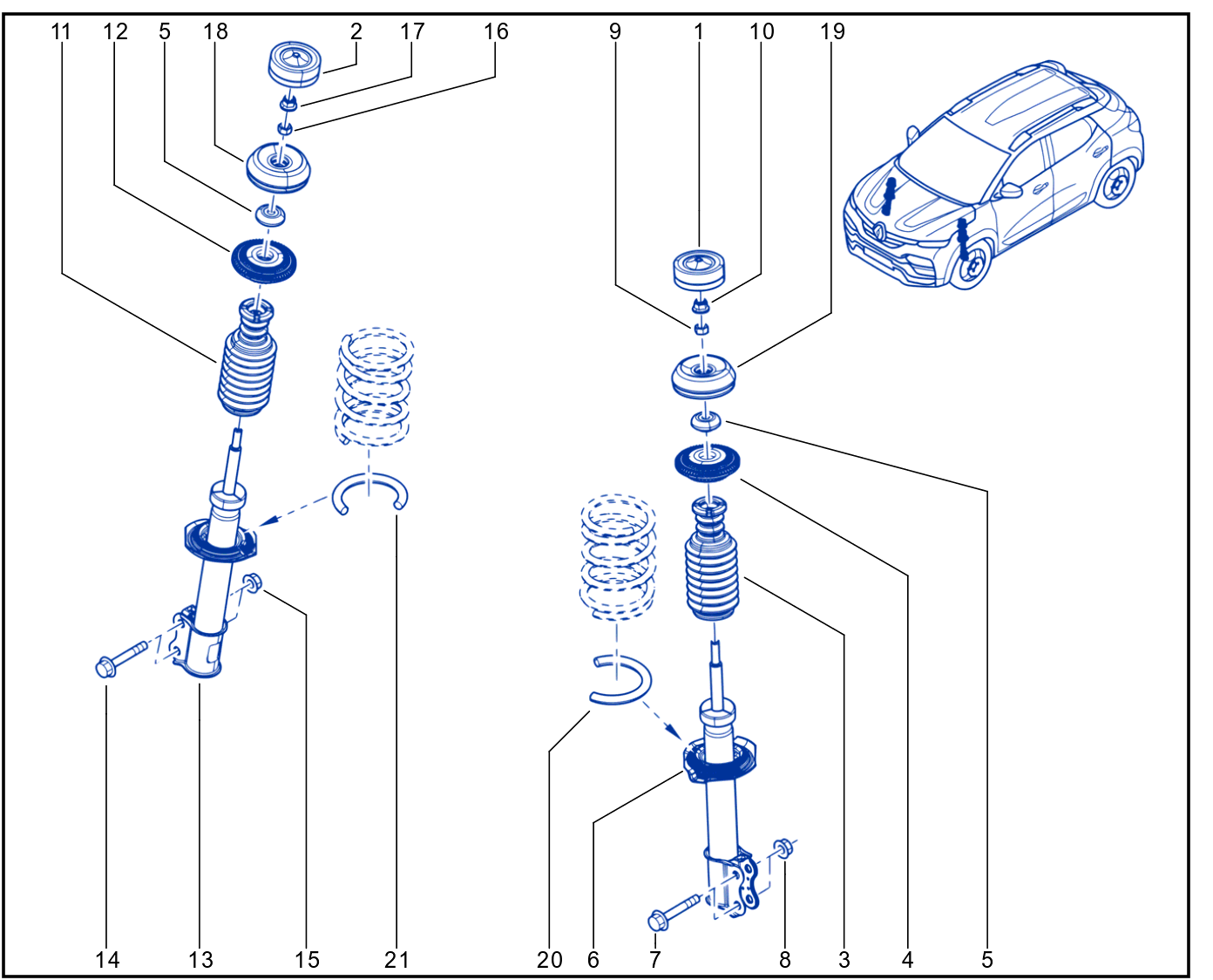 Suspension - Front Shock Absorption - 01110250