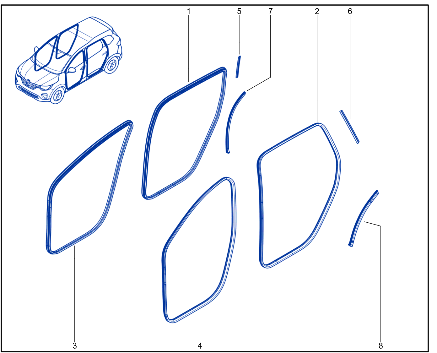 Sealing Of Non-Side Opening Elements - 01110337