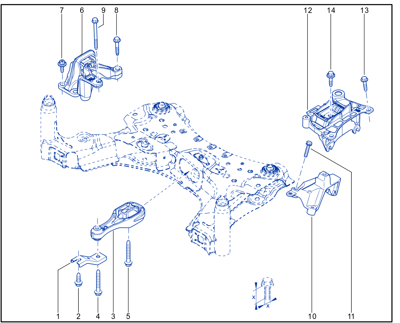 Engine And Transmission Assembly Support - 01110402