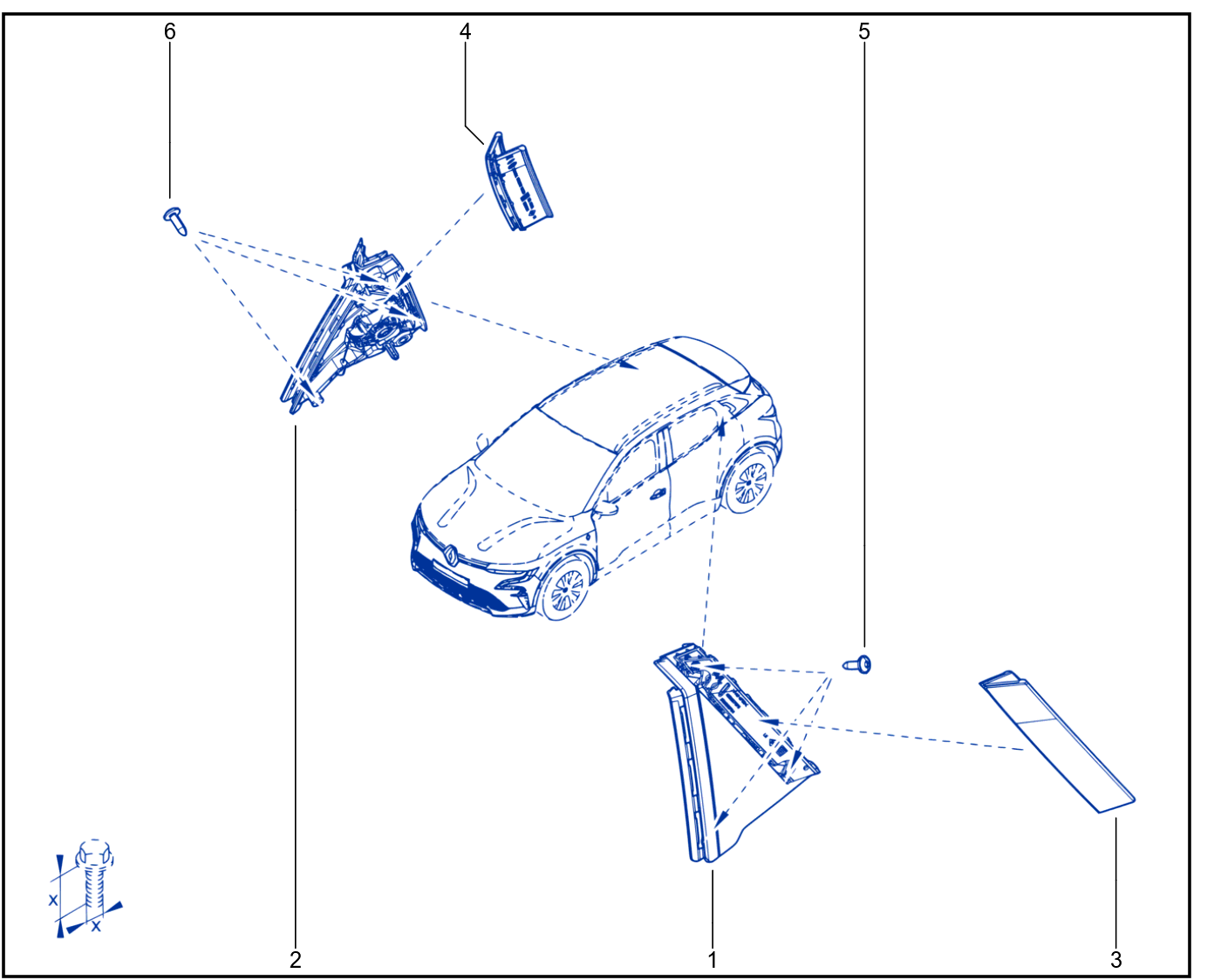Exterior Opening Element Control - Lock Barrel - 01110723