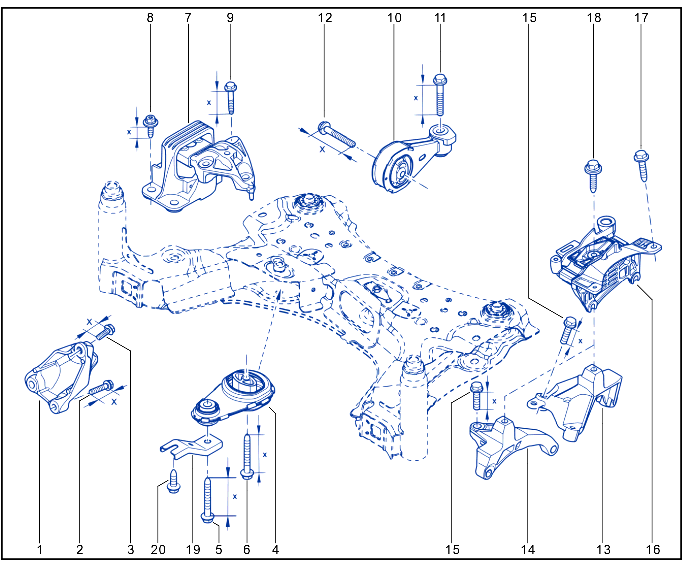 Engine And Transmission Assembly Support - 01110767
