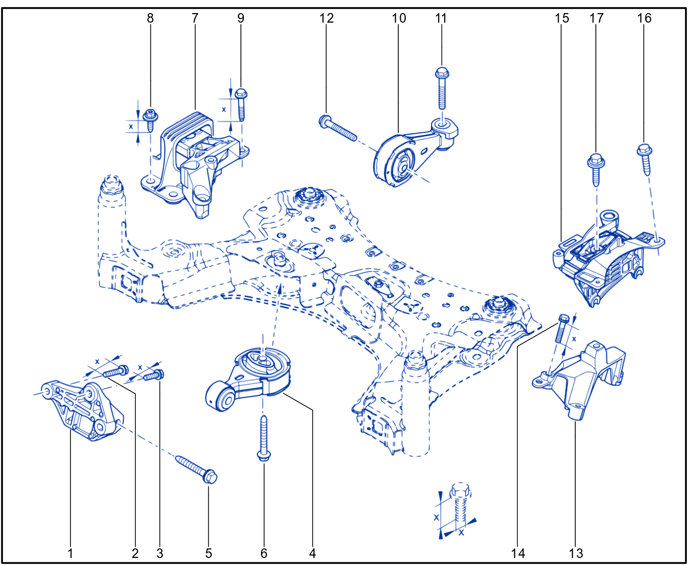 Engine And Transmission Assembly Support - 01110887